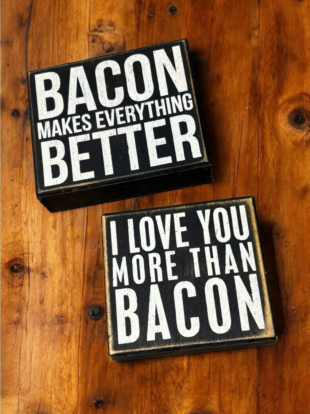 Bacon Lovers Wooden Farmhouse Sign Bundle